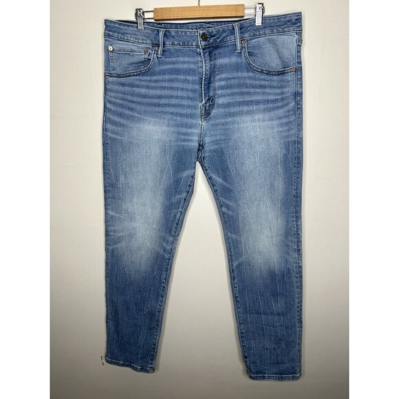 American Eagle Men’s Airflex + Athletic Straight Denim Jeans Stretch Size 38x30 - Picture 2 of 11